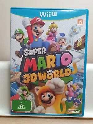 Super Mario 3D World For Nintendo Wii U | 2013 | AUS PAL Luigi Peach Toad Cat • $40