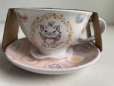 Disney The Aristocats Marie Teacup And Saucer Set 12 Oz Pink Tea Party NEW • $25.20