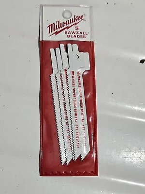 Milwaukee Sawzall Blades 14 Tpi Bi- Metal 48-01-1162 5 Pack • $4.99
