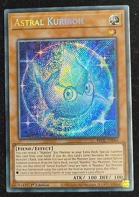£9.99 • Buy Yugioh Astral Kuriboh Secret Rare 1st Edition Near Mint Brol-en061
