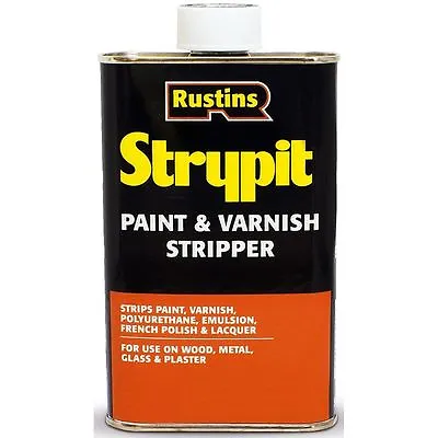 £64 • Buy Rustins 5l Strypit Paint & Varnish Remover Stripper Wood Metal Glass Stone 5ltr