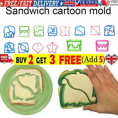 £2.94 • Buy UK Kids DIY Lunch Sandwich Toast Mould Cookies Mold Cake Bread Food Cutter Tool