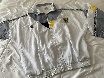 Vintage Umbro Scotland Tracksuit Shellsuit Top Jacket 1990 XL BNWOT Italia 90 • £150