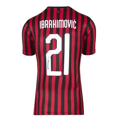 Zlatan Ibrahimovic Signed AC Milan Shirt: Home 2019-20 Autograph Jersey • $1939.62