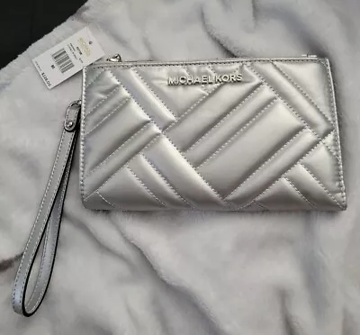 Michael Kors  Peyton  Wallet Silver • $70