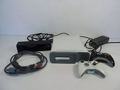 XBox 360 Console Game System HDD 60GB Bundled Kinect Sensor 1520 & 2 Controllers • $63.99