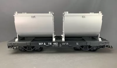 G Scale LGB 4086 White Pass & Yukon Flatcar W/Double Ore Containers NIB! G335/LZ • $94.98