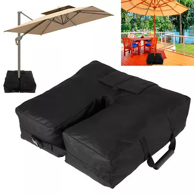 $19.99 • Buy Heavy Umbrella Parasol Tent Base Stand Weights Bags Patio Sun Shade Sand Bags