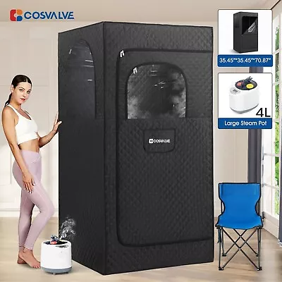 Super Large 1500W 4L Full Size Portable Steam Sauna Personal Home Spa W/ Remote • $139.99