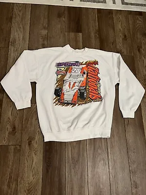 Vintage 2002 Dirt Racing IMCA Super Nationals Double Sided Crewneck Sweater XL • $80