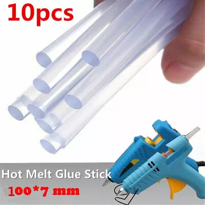 HOT MELT GLUE STICKS 100 X 7MM LONG FOR DIY TRIGGER ELECTRIC MINI GLUE GUN -US • $3.60