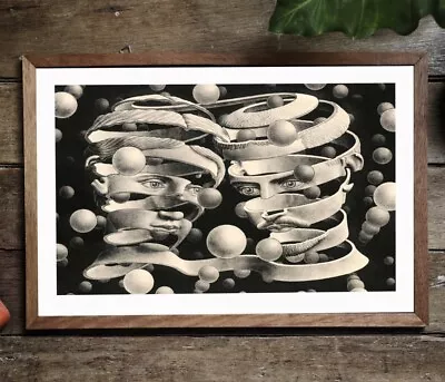 £7.99 • Buy Bond Of Union By MC Escher. Vintage A4 Matte Fine Art Print. Optical Illusion
