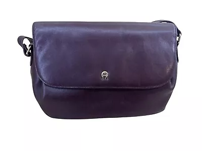 VINTAGE Etienne Aigner Purse Handbag Crossbody Ladies Oxblood  Leather • $20