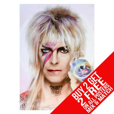 David Bowie Bb3 Poster Labyrinth Art Print A4 A3 Size - Buy 2 Get Any 2 Free • £6.97