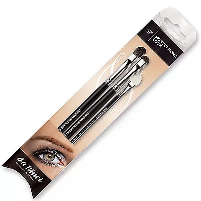 Da Vinci Cosmetics Series 4802 Classic Monochrome Look Brush Set 3 Brushes • $37.99