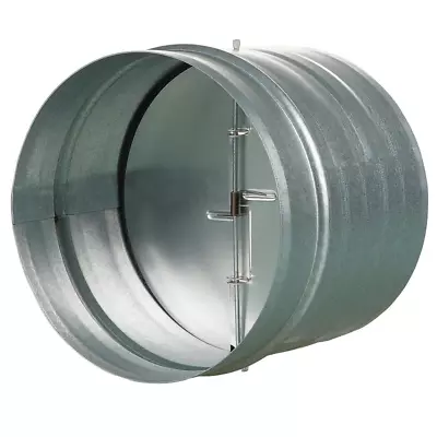 5 In. Galvanized Back-Draft Damper W/ Rubber Seal Steel Construction Durability • $31.72