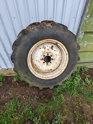 £30 • Buy Vintage Tractor Wheel And Tyre - Massey Ferguson Tractor-Digger Reinforced