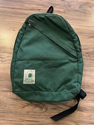 Vintage Sierra Designs Backpack Daypack Hiking Made In Oakland CA USA Green • $99.95