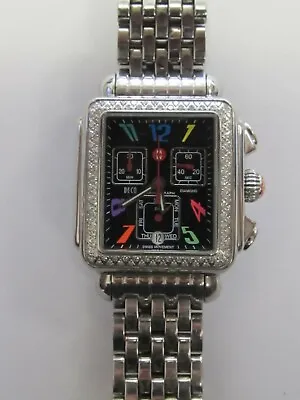 Michele LIMITED EDITION Deco Carousel DIAMOND Chronograph Watch MW06P01A1946 • $1399