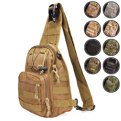 $26.99 • Buy Hot* Men Sling Bags Tactical Backpack Travel Crossbody Pack Sports Chest Bag