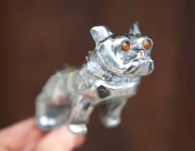 Mack Bull Dog Vintage Antique Truck Hood Ornament Lighted Eyes Chrome Rat Rod • $250