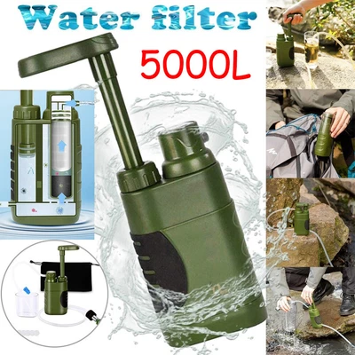 $39.89 • Buy Outdoor Portable Water Filter Water Purifier Wild Survival Emergency Camping New
