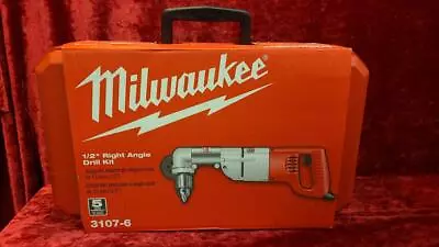 Milwaukee 3107-6 7 Amp Corded 1/2 In Corded Right-Angle Drill Kit With Hard Case • $219.99