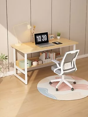 Home Office Desk Computer Desk With Shelf Desk Home Office Workstation • £34.99