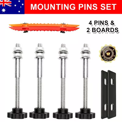 Off-road Recovery Tracks Mounting 4 Pins Bracket Holder Fixing 4WD Accessories • $27.95