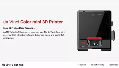 XYZ Da Vinci Mini Color 3D Printer - New • $495