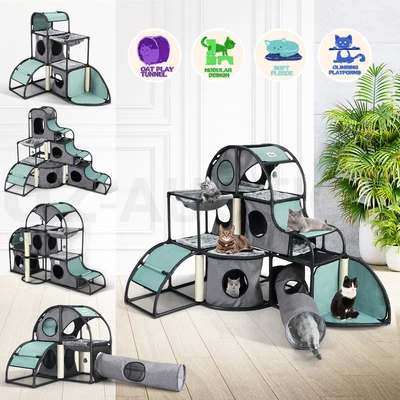$83.95 • Buy Petscene Cat Tree Scratching Scratcher Condo Furniture Post Tower Claw Mega Kit