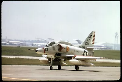 Kodachrome Duplicate 35mm Slide Of VMA-211 A-4E Skyhawk Likely Taken In Vietnam • $6.50