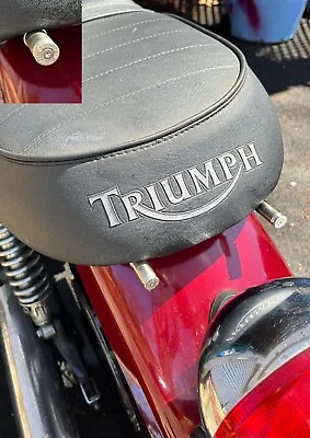 Triumph Motorcycle Long Bullet Seat Bolts For Bonne Thruxton Scrambler. No Tool. • $15.99