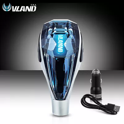 VLAND RGB Crystal Shift Knob For Toyota/Mazda/Lexus/Mitsubishi Gradient Color • $37.99