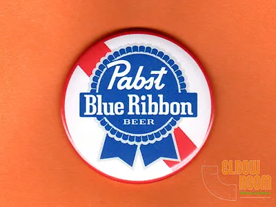 One 2.25  Round Pabst Blue Ribbon Fridge/locker Magnet Beer PBR Hipster  • $3.75