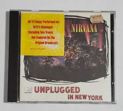 NIRVANA - 'Unplugged In New York' CD Album 1994 U.K. PRESSING ẃ HYPE STICKER • $19.99