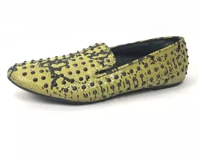 Matiko Women's Snake Studded Loafer Green Size 6.5 M US • $34.99