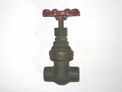 NOS Milwaukee Brass Gate Valve # 1145 - 3/4  Sweat - 125SWP - 200WOG • $12.95