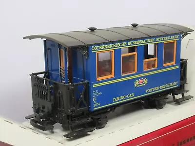 LGB  G GAUGE No. 3013  DINING CAR  4 WHEEL  MIB • £95