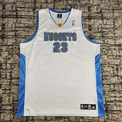 Adidas Vtg Denver Nuggets Jersey 2006-07 Marcus Camby #23 NBA Basketball White • $74.99