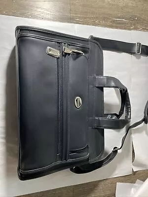 AMERICAN Tourister Leather Briefcase Travel Laptop Business Bag Vintage 90s • $20