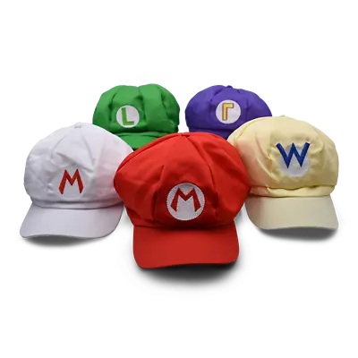 Super Mario Bros Luigi Hat Cap Fancy Dress Cosplay Costume Christmas Party Decor • $8.79