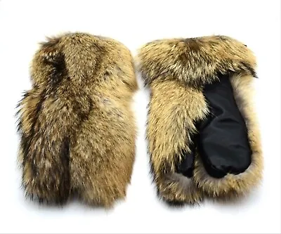 Long Men's Coyote Fur Mittens • $218.50