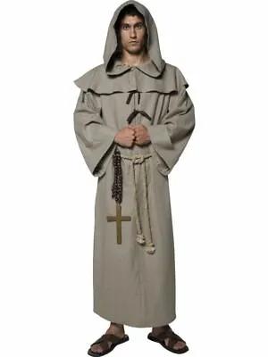 Mens Friar Tuck Fancy Dress Costume Traditional Legend Fairy Tale Halloween • £44.22