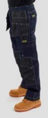 £12 • Buy Brand New Mens Black Cargo Work Trousers 40w Reg Leg Pocketed Site King Make