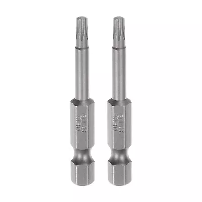 2pcs T15 Magnetic Security Star 5Point Torx Screwdriver Bit 1/4  Shank 2  Length • $14.42