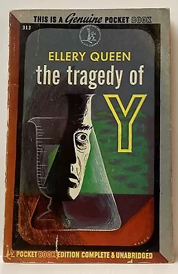 The Tragedy Of Y By Ellery Queen (1945 1st Pocket Pb {#331}  Leo Manso Art G+) • $4.95