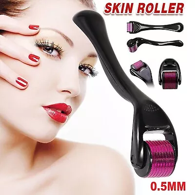 Derma Roller 0.5mm Titanium Micro Needles Cosmetic Facial Needling For Face Skin • $21.49