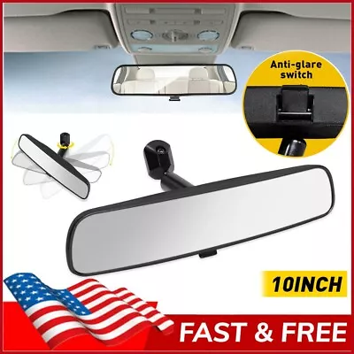 Universal Inner Inside Interior 10 Inch Rearview Rear View Mirror W/Adhesive Kit • $14.89