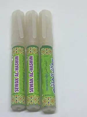 3 X Miswak + Hygenic Holder Case 100% Natural Toothbrush Sewak Peelu Siwak Arak • £4.99